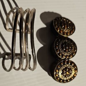 Elegant Silver and Gold Women's Bracelet